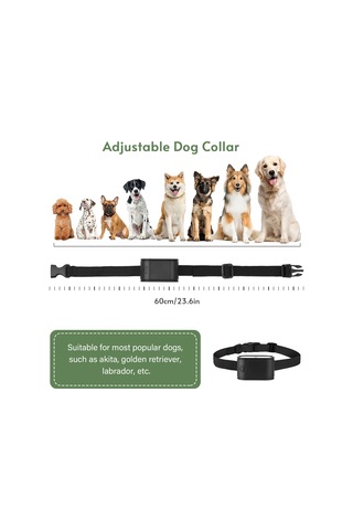 Lemestar Köpekler İçin Siyah Abs Kordonlu Alıcılı Kuruşluk, Elektronik Çit Uyumlu, H45288 Ek Parçası, 60cm Uzunluk