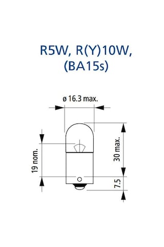 ON ADET R5W NARVA 17171 12V. 5W. ( 67 ) AMPUL