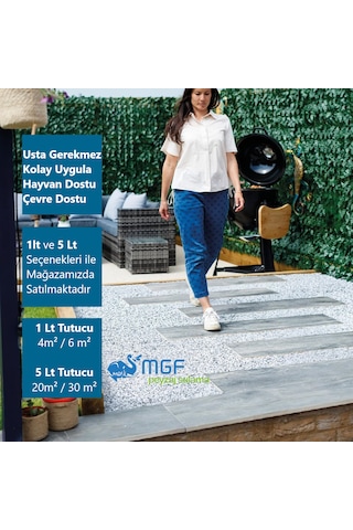 Mgf 5 Litre. Taş, Çakıl, Kabuk Bağlayıcı Sabitleyici Yapıştırıcı Taş Reçinesi 1 Adet