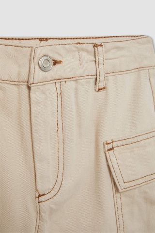 DeFacto Kız Çocuk Jean Şort B4957A824SMER233 Ekru