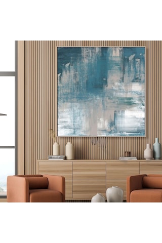 Soyut El Yapımı Yağlı Boya Tablo 95x95cm