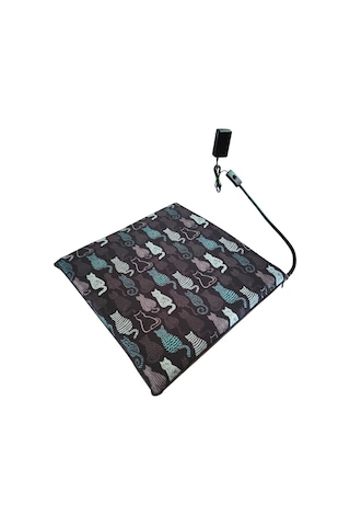 Isıtmalı Kedi Minderi Kedi Köpek Minderi Isıtıcılı Kedi Minderi Isıtıcı Pad 12volt 45x45cmx5cm