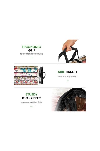 Xiyyadms Pvc Şeffaf Noel Paket Kağıdı Depolama Çantası - 40 İnç, 2 El Tutucu, Üst Reçme, Kolay Taşıma, Büyük Kapasite, Siyah Siyah