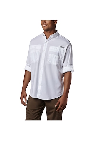 Columbia Tamiami II LS Shirt Erkek Uzun Kollu Gömlek - FM7253 Beyaz