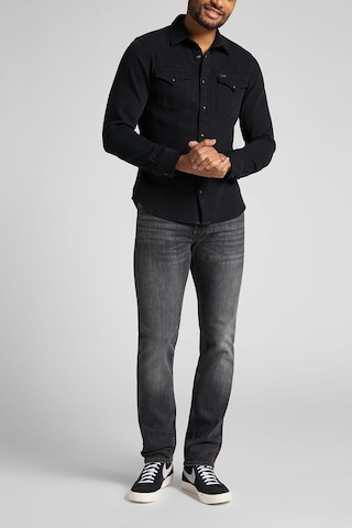 Lee Daren Straight Fit Normal Bel Denim Esnek Jean Kot Pantolon L707PYCB Koyu Gri