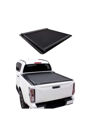 Isuzu D-max 2005-2012 Uyumlu Araca Özel Omback Sürgülü Bagaj Kapama Siyah