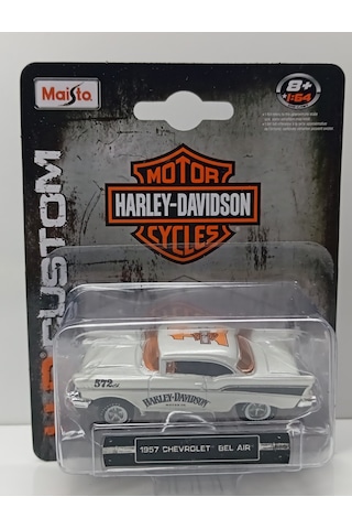 Maisto H.d 1:64 Ölçek 1957 Chevrolet Bel Air Metal Araba 7 Cm