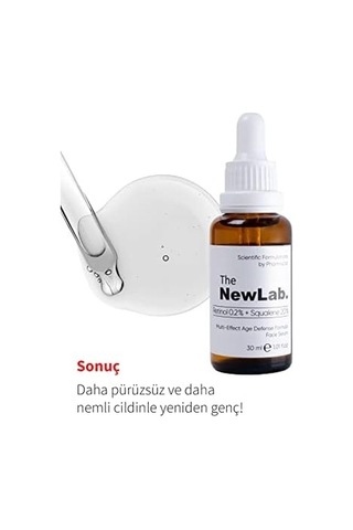 The Newlab. Yenileyici Ve Kırışıklık Karşıtı Gece Serumu%0.2 Retinol &%20 Squalene 30 Ml