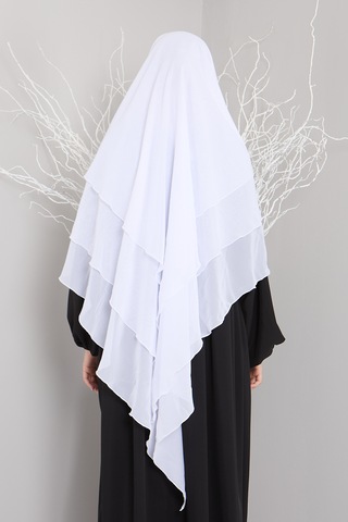 Sufle Hijap Hazır Türban Şal 3katlı Khimar
