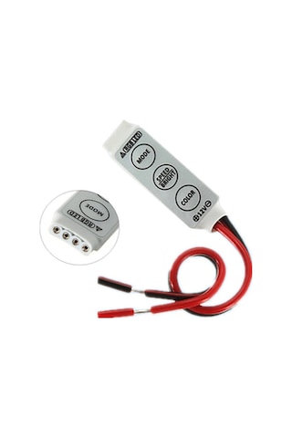 5-24 Volt 3 Tuşlu RGB Mini Dimmer RGB Led Denetleyici
