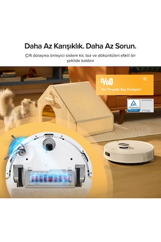 Roborock Q8 Plus Akıllı Robot Robot Süpürge Beyaz