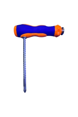 Çok Amaçlı Çift Uçlu Tornavida Yıldız & Düz Uç Çift Yuvalı Ergonomik Sap