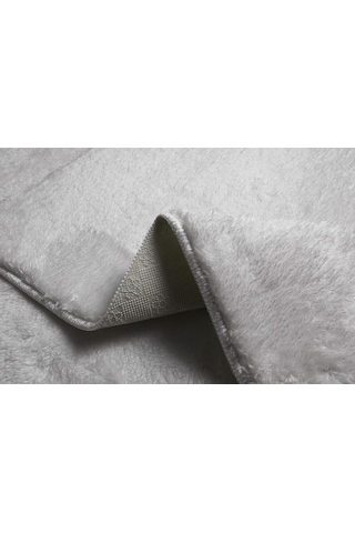 My Evilla Modern Dekoratif Kaymaz Taban Rabbit Oval Halı Yolluk Krem 80 X 150 Çok Renkli