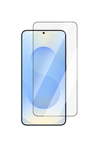 Galaxy S25 Uyumlu Caseworld 0.25mm Hd 3d Temperli Cam Ekran Koruyucu Uygulama Aparatlı