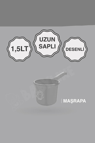 Çocuklar İçin 2'li Banyo Seti Kulplu Kova & Oluklu Maşrapa Set Gri