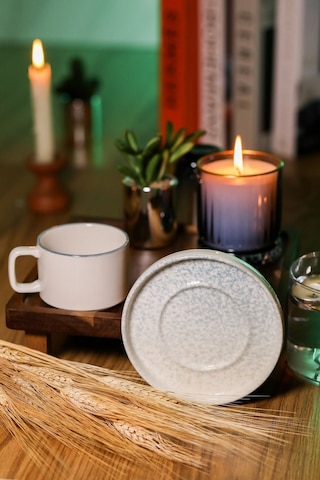 Heda Porselen Kumsal Porselen Çay Takımı 4 Parça 2 Kişilik