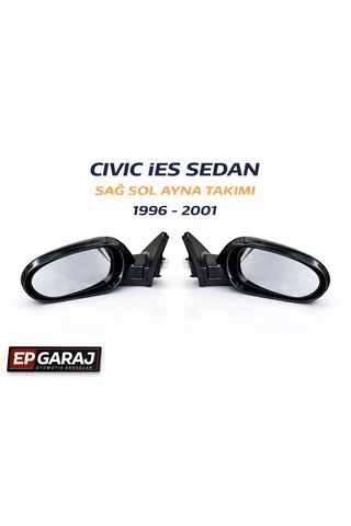 Honda Civic İes 1996 2001 Sedan Uyumlu Sağ Sol Ayna Takımı