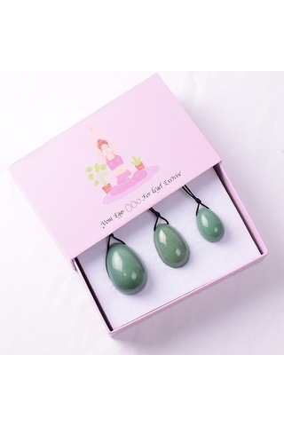 4 Adet Yeşim Yoni Yumurta Masaj Değnek Hediye Kutuları Set Doğal Kristal Matkap Aventurin Topu Kegel Egzersiz Aracı Pelvik Taban Kas Vajinal 5b7xlw Çok Renkli