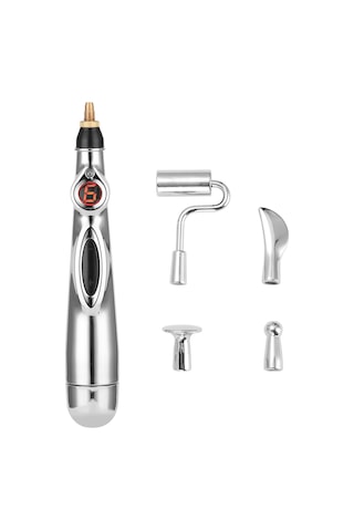 Teltree Elektronik Akupunktur Kalemi - Nokta Masajı Ve Enerji Terapisi İçin Taşınabilir Çözüm Gümüş