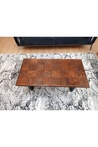 Orta Sehpa Ceviz Renk Çay Kahve Sehpası Klasik 120 X 60 Cm