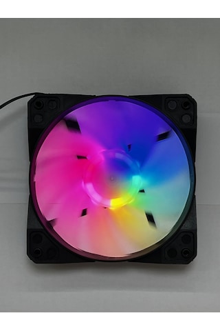 12cm Rainbow Işıklı Kasa Fanı