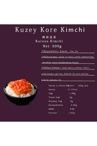 Xushi Kuzey Kore Kimchi 500 G