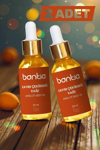 Kayısı Çekirdeği Yağı 2x20 Ml Saf Cilt Bakımı, Nemlendirici 40 ML