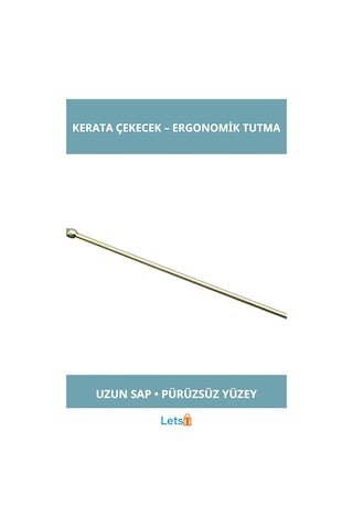Letsii Dayanıklı Pirinç Uzun Saplı Ergonomik Ayakkabı Çekeceği