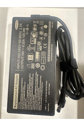 19 Volt 6.32 Amper Notebook Adaptör 120 Watt Asus Uyumlu Notebook Adaptör 5.5 Mm 2.5 Mm