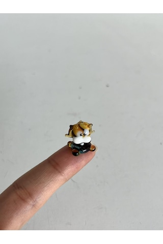 El Yapımı Mini Murano Cam Kedi Biblo A136-02