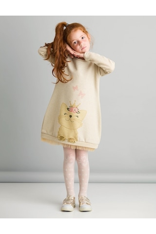 Denokids Mushi Cat Dream Elbise Çok Renkli