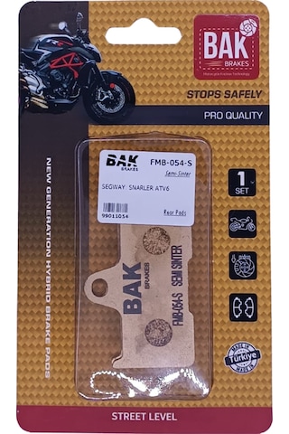Bak Brakes Fmb-054-s Segway, Cf Moto Atv Utv. Arka Fren Balatası Yarı Sinter Kalite