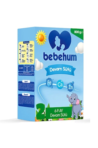 Bebehum 2 Bebek Sütü 800 Gr 6-12 Ay