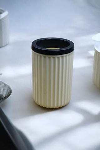 3 Parça Sert Plastik Banyo Seti/sıvı Sabunluk, Diş Fırçalık Ve Katı Sabunluk-krem Diğer