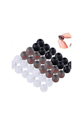 18 Çift Yedek Silikon Kulak Tıkacı Kulak Ucu Yedekleri Daha İyi Sesin Keyfini Çıkarın Küçük/orta/büyük Kulak İçi Kulaklıklar İçin Beyaz Ve Mavi