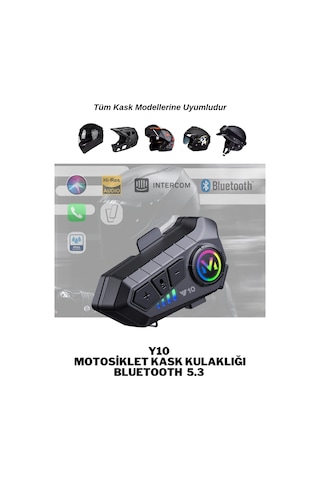 Motosiklet Kask Kulaklık Bluetooth 5.3 Destekli İntercom 2 Yıl Garantili Süresi Kategorisi