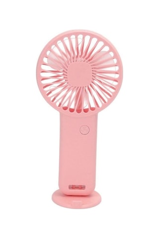 Mini Fan,telefon Tutucu,portatif El Vantilatörü Pembe 9,3x19cm