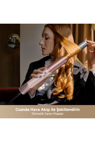 MOVA Master 10 Çok Yönlü Saç Şekillendirici, Coanda Hava Akışı, Akıllı Başlık Tanıma