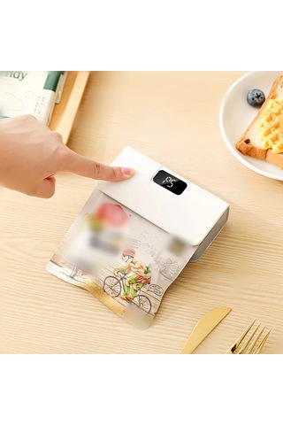 Boatshop1 Beyaz 6 Ayarlı Usb Şarj Edilebilir Lityum Pil Hızlı Mühürleme Seyahat Piknik Ve Mutfak İçin Taşınabilir Mühürleyici