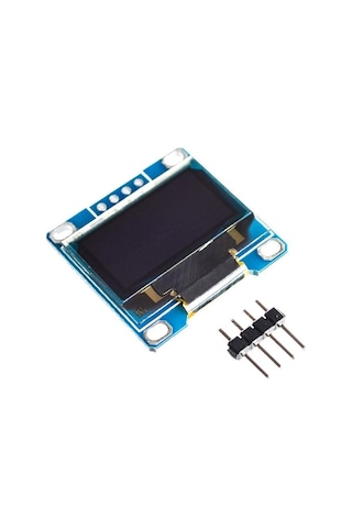 0.96" Beyaz Oled Lcd Modül 128x64 Pixel IIC I2C Seri 0.96” Ekran Gösterge SSD1306 3.3V 5V Matrix