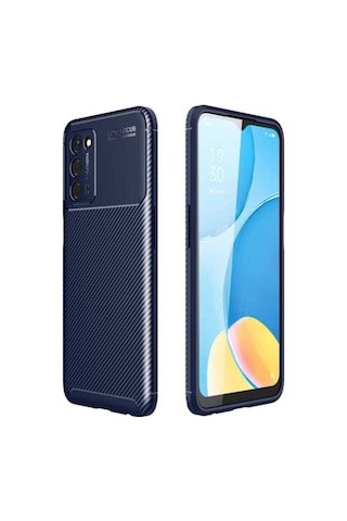 Oppo A55 5g Kılıf Zore Negro Silikon Kapak Lacivert