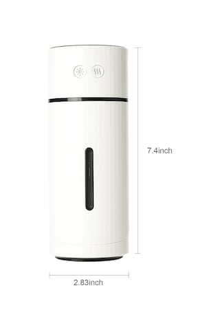 Konesam Ev, Ofis Ve Araç İçin Usb Beslemeli Mini Rüzgarlama Cihazı - 360 均匀 Nemlendirme, Gece Lambası Ve 2 Rüzgarlama Modu 260ml