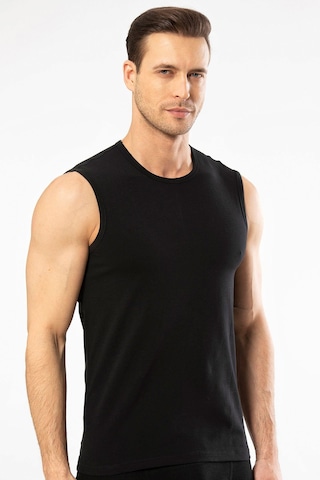 Cacharel Erkek Bisiklet Yaka Spor Atlet 1303/siyah Siyah