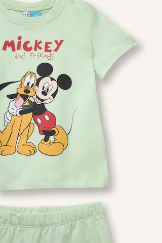 Defacto Dısney Mıckey & Mınnıe 2li Pijama Takımı Erkek Bebek H4029a526hsgn1163 Yeşil-gn1163