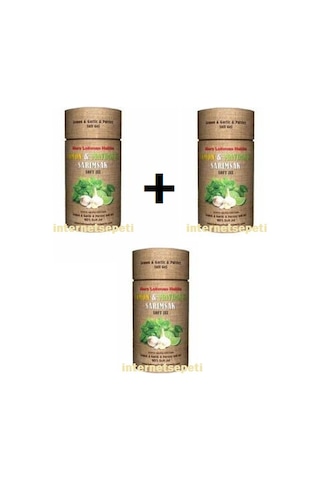 3 Adet Limon - Sarımsak - Maydanoz Kürü 60 Soft Jel 3 Adet Limon - Sarımsak - Maydanoz Kürü 60 Soft Jel