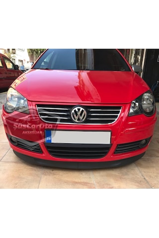 Vw Polo Mk4 - 4.5 2002-2008 Uyumlu Üniversal Astra H Lip Esnek Ön Lip 2 Parça Tampon Altı Dil Karlık Ön Ek 00 Şüscaroto Aksesuar