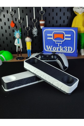 Ps5 Dualsense Oyun Kolu Standı 3d Baskı Masaüstü Düzenleyici Siyah