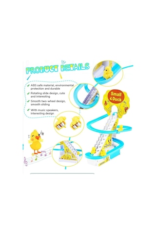 Small Duck Merdivenden Tırmanan Ördekler Eğlenceli Oyuncak Çok Renkli