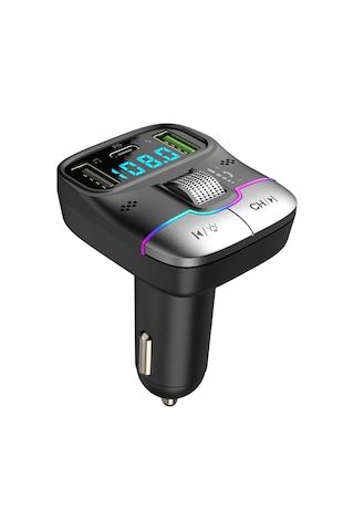 Jeehugo Siyah Araç Mp3 Çalar Bluetooth 5.3 Pd25w Hızlı Şarj Fm Transmitter免提 Konuşma无损 Ses Çalma Çift Usb Portlu 12-24v Uyumlu