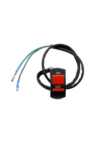 Shineyee Motorcycle Universal 12v Abs Çift Flash Anahtarı, 2.2-2.5cm Direksiyon Uyumlu, 65cm Tel, Far/kış Farı Açma-kapama, Kolay Kurulum Siyah-kırmızı